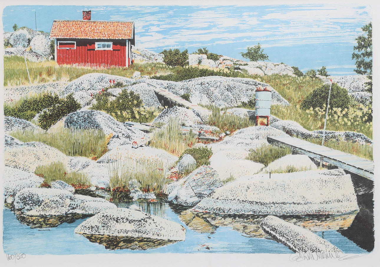 GÖRAN HAHNE. Lithograph, signed, numbered 160/360.