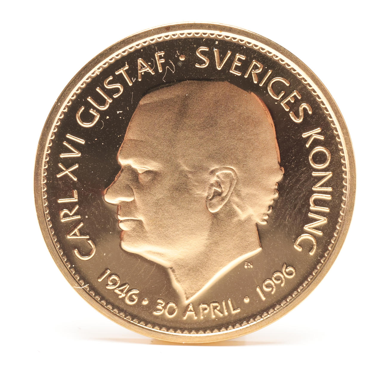 COINS, gold, 1000 kronor, 1996.