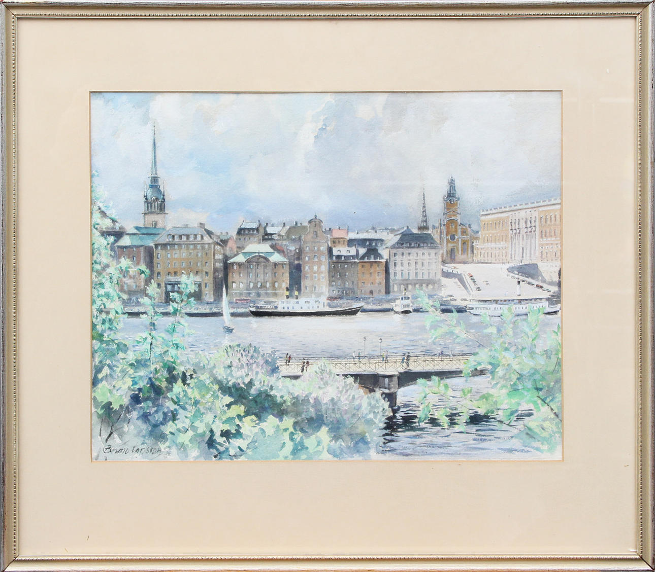 OIDENTIFIERAD KONSTNÄR. WATERCOLOUR, on paper, signed.