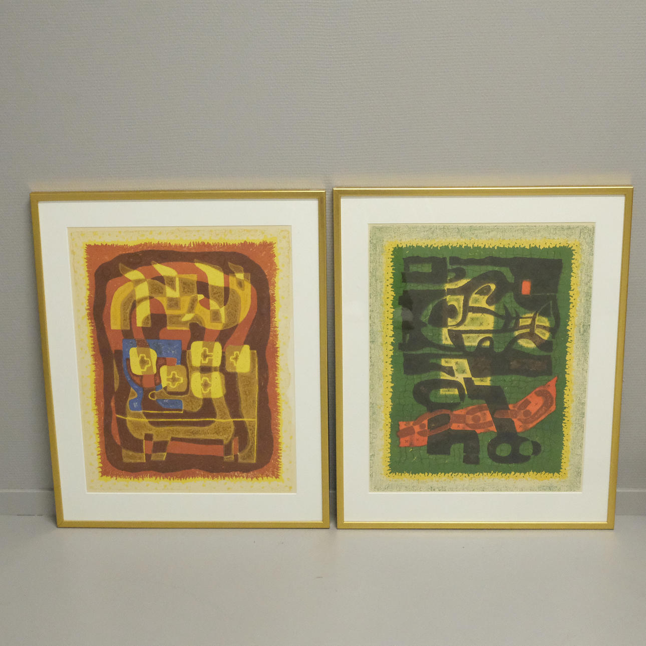 ERIK OLSON. TWO LITHOGRAPHS.