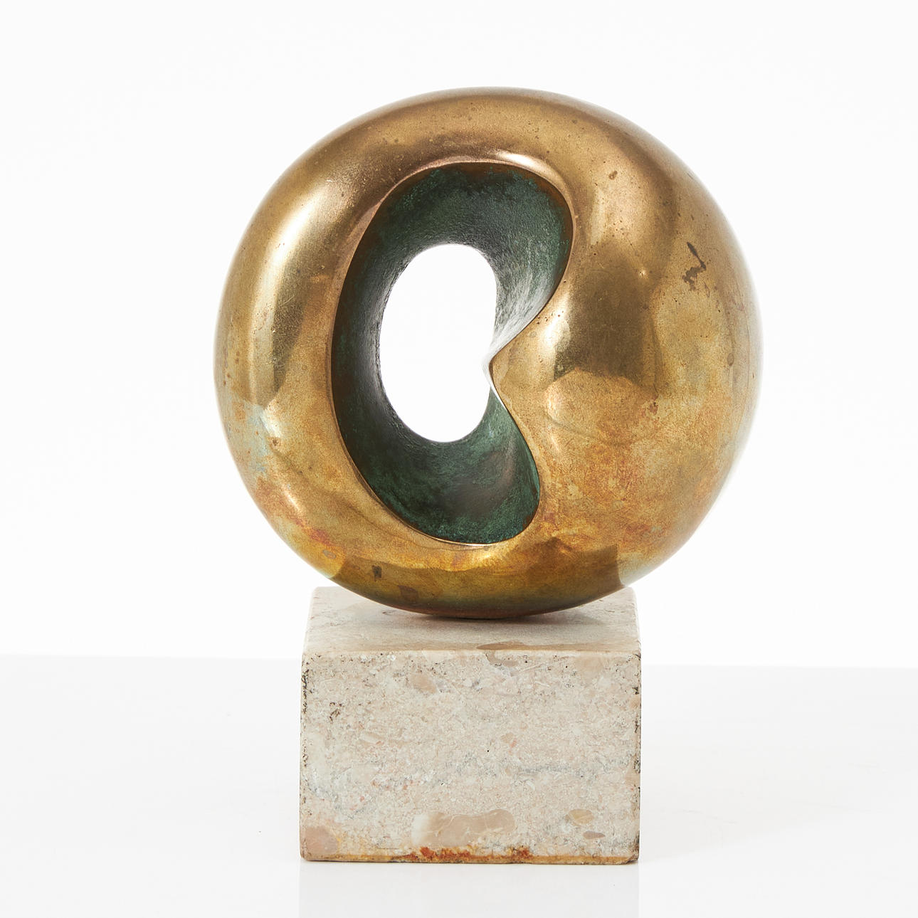 EVA ACKING. Sculpture, patinated bronze.