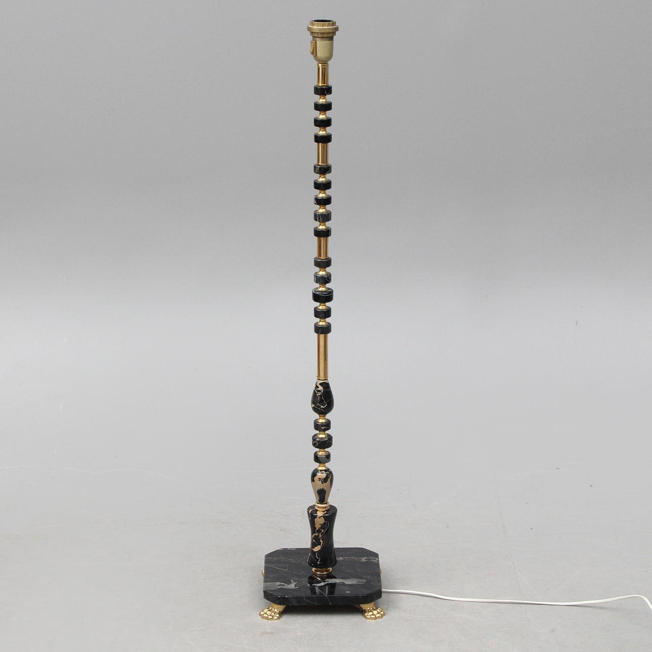 FLOOR LAMP, metal/stone.