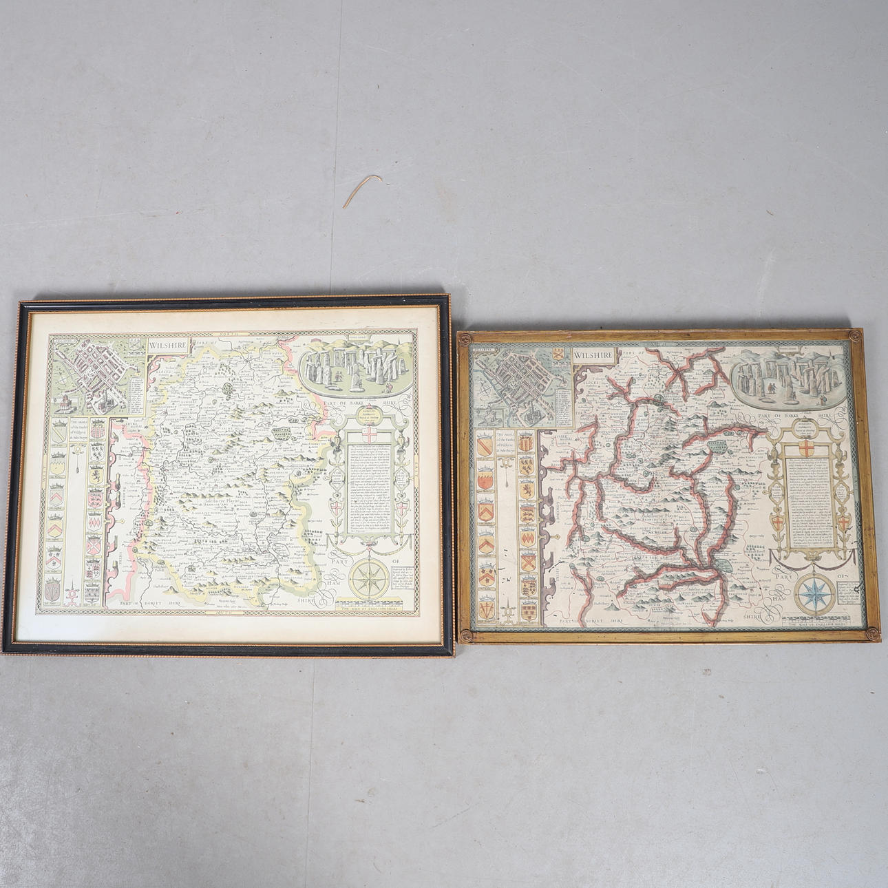 JOHN SPEED. Wilshire, c. 1676 or later.