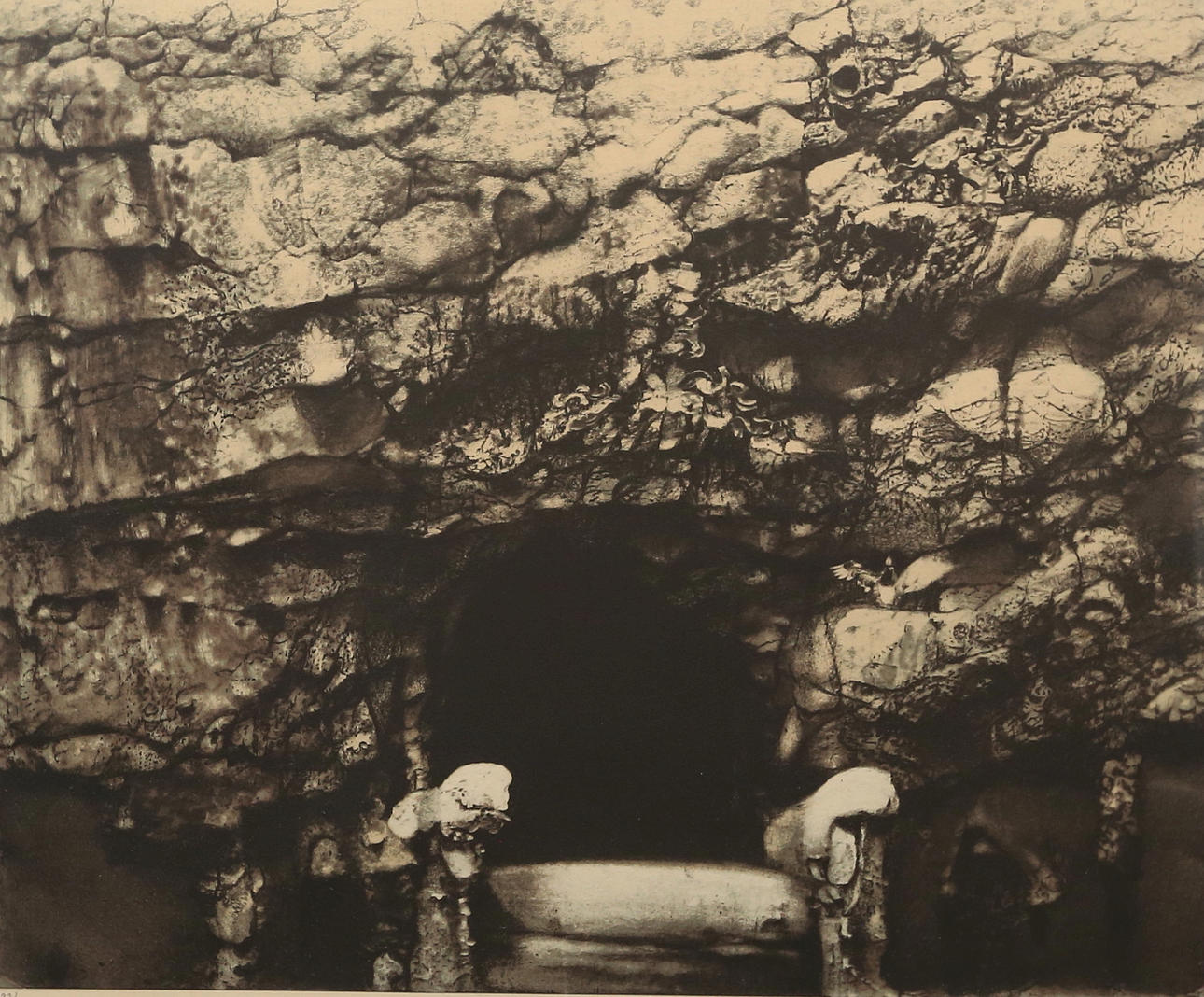 ROJ FRIBERG. (1934-2016). “Bergatron”, monogram signed, dated -74, numbered, lithograph.