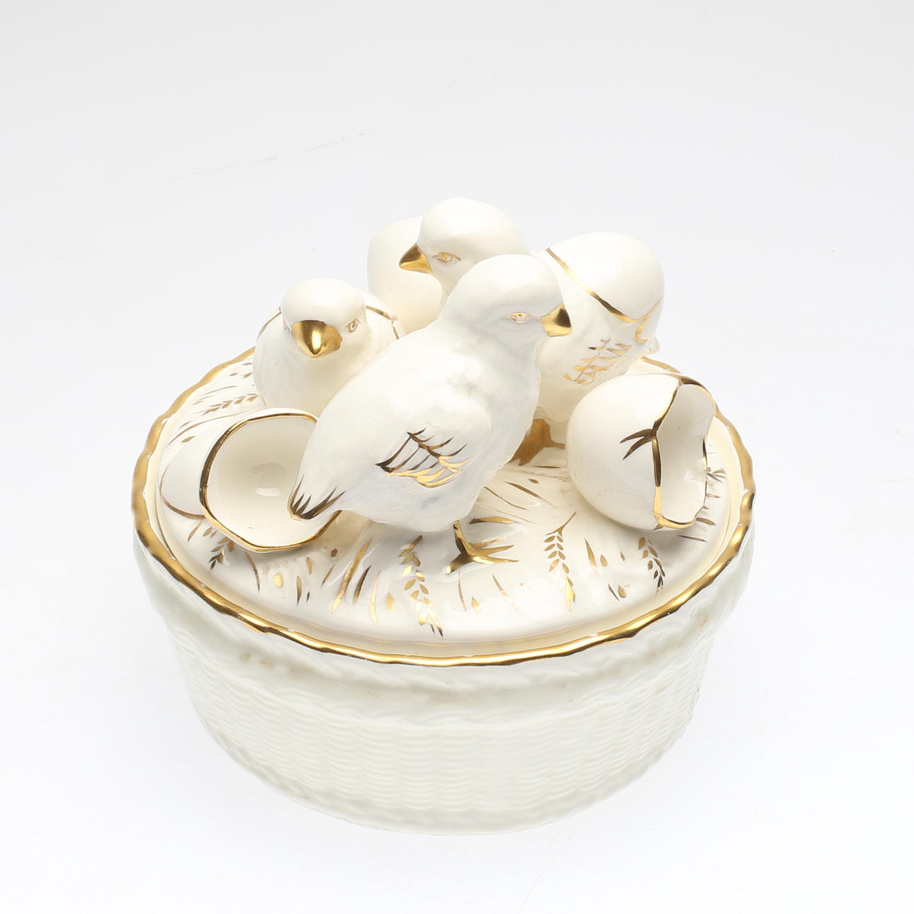 ÄGGTERRIN, porslin, tjeckoslovakien, 1900-talets mitt.