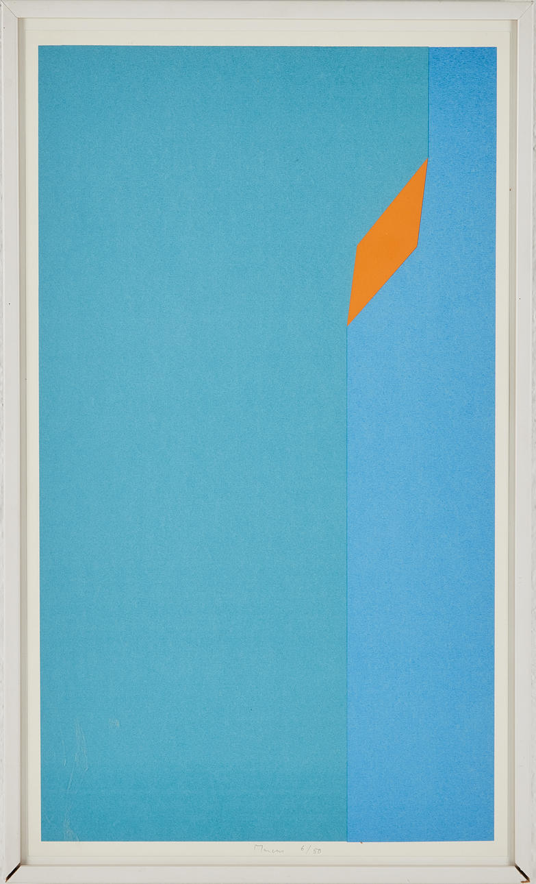 GERT MARCUS. Composition, lithograph in colours, signed, 6/50.