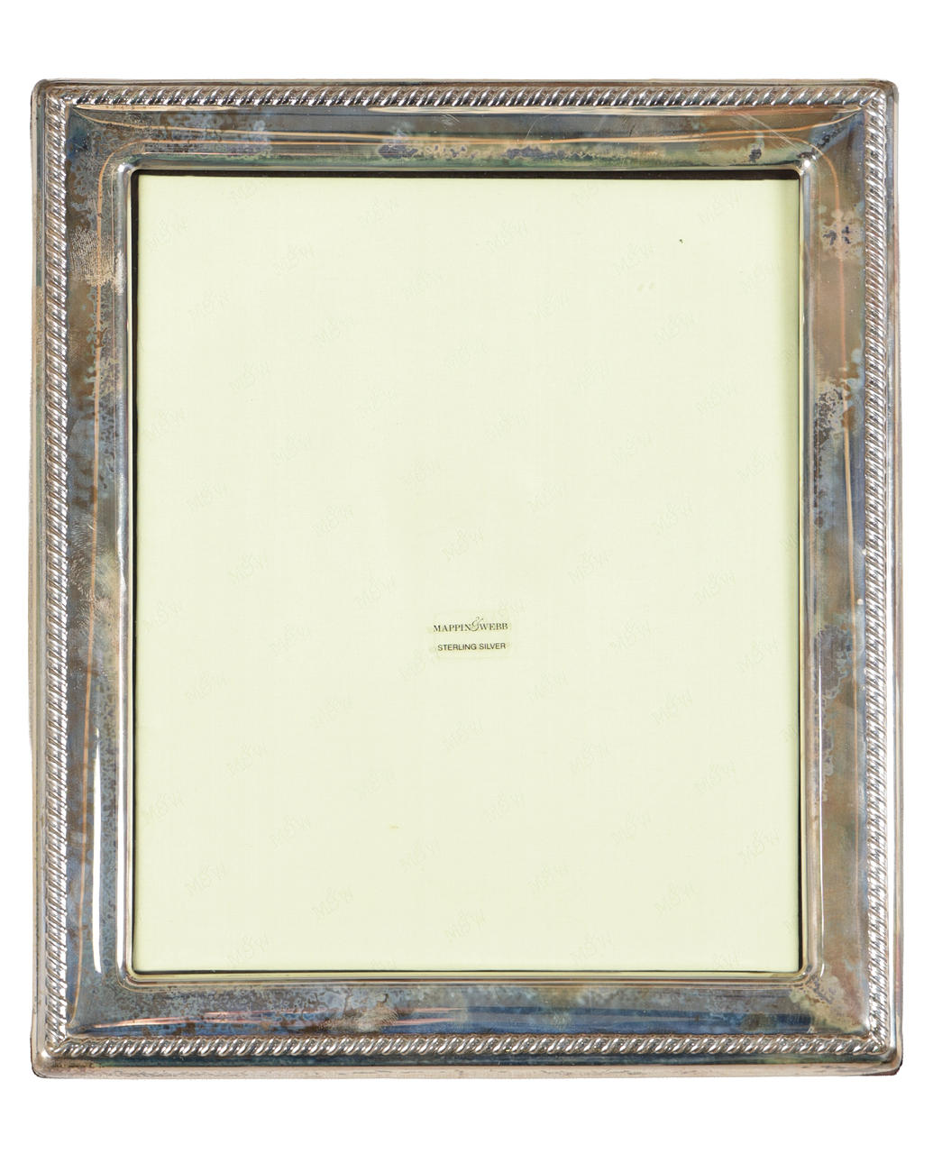 A LARGE STERLING SILVER PHOTOGRAPH FRAME BY MAPPIN & WEBB.