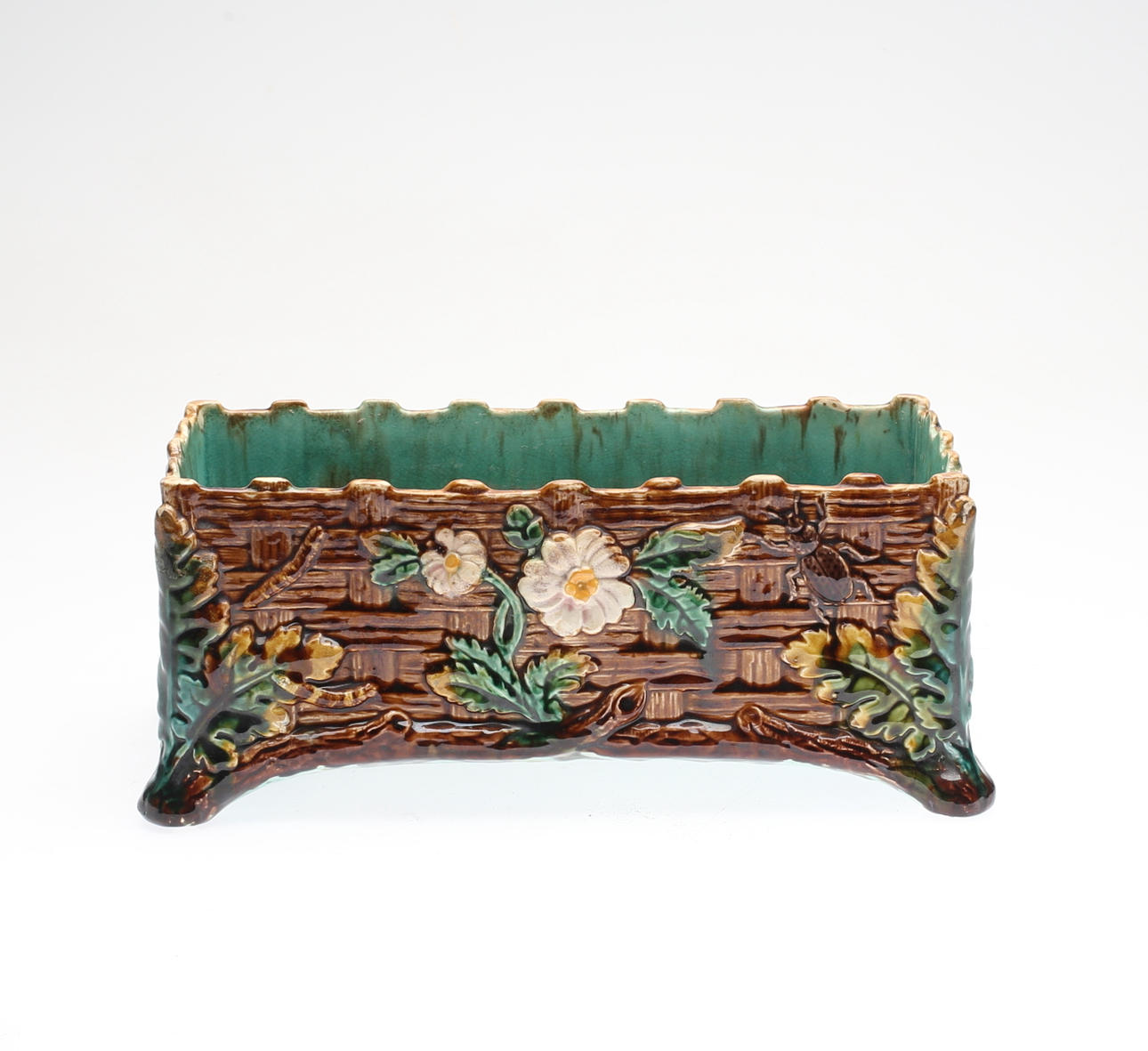 JARDINJÄR, majolika, Rörstrand, omkring år 1900.