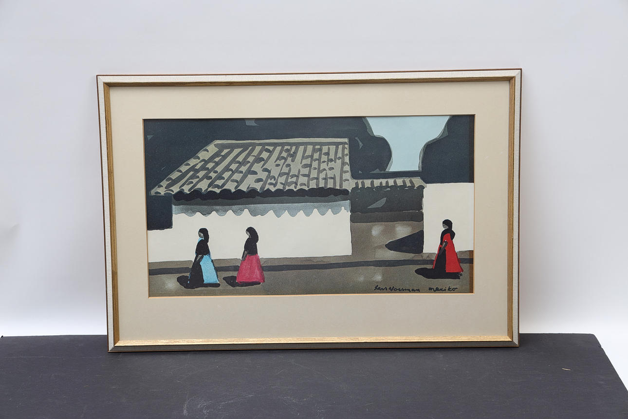 LARS NORRMAN. Figure scene, print.