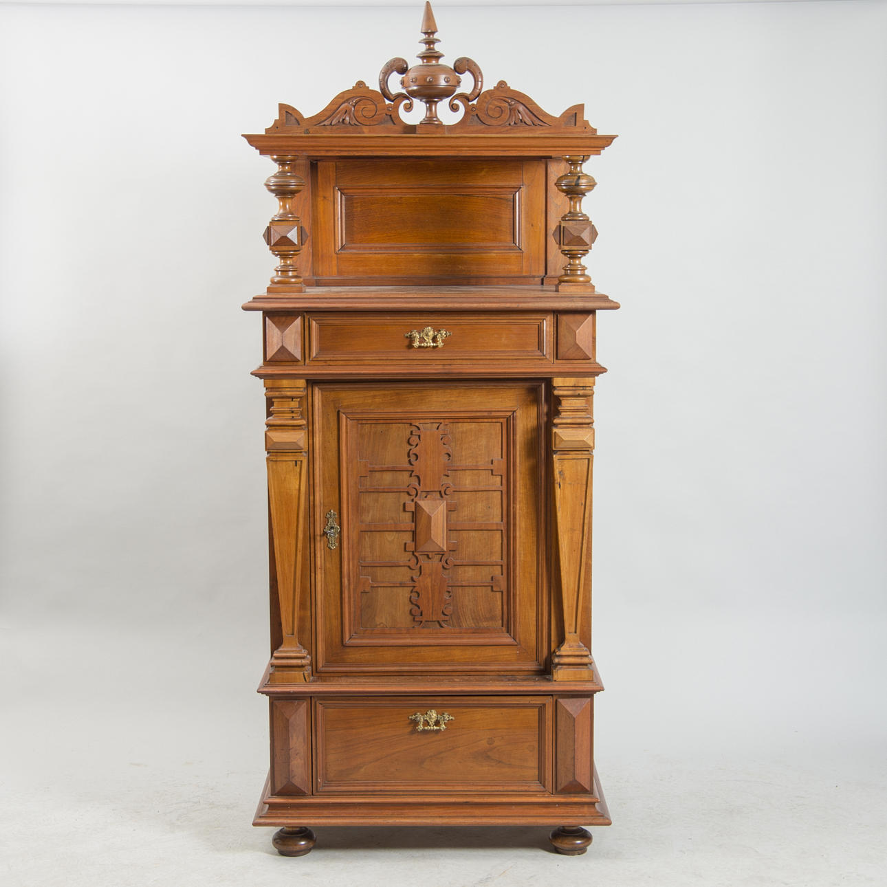 SKÅP, mahogny, nyrenässans.