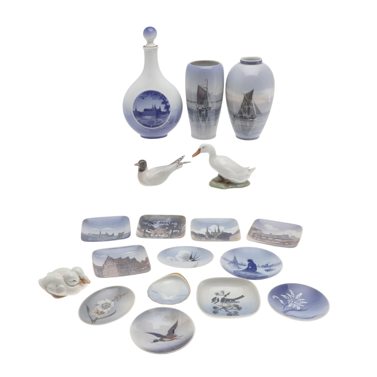 ASSORTED ROYAL COPENHAGEN CERAMICS.