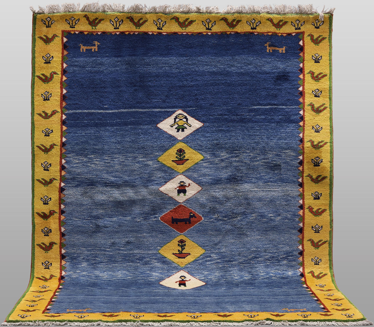 ORIENT CARPET. Figural Gabbeh, 260 x 200 cm.