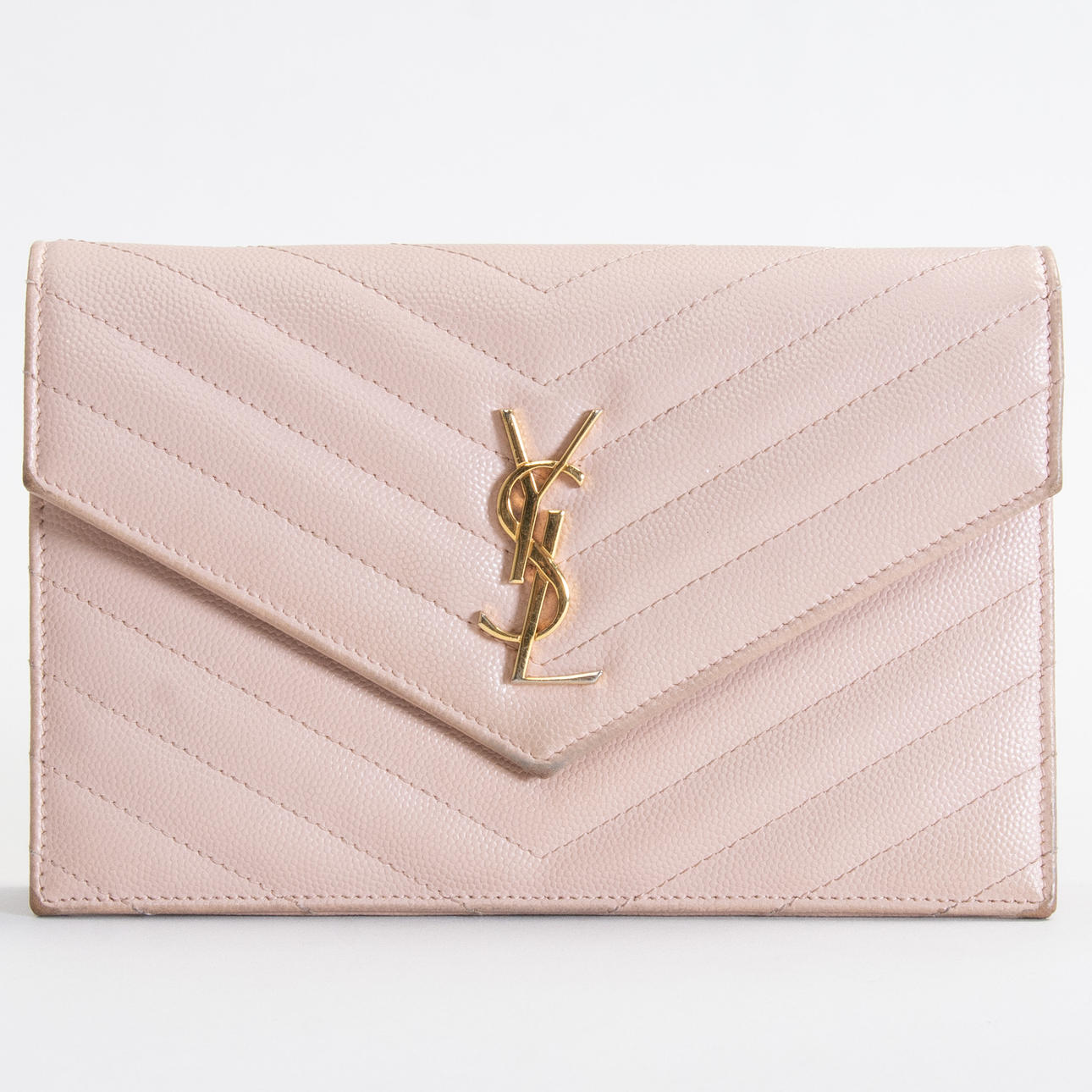 SAINT LAURENT. Classic YSL monogram bag with chain.