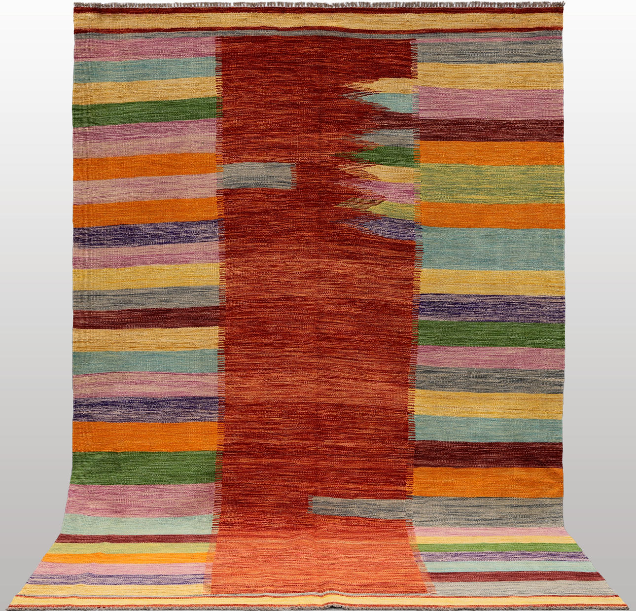 A CARPET, Kelim, about 298 x 200 cm.