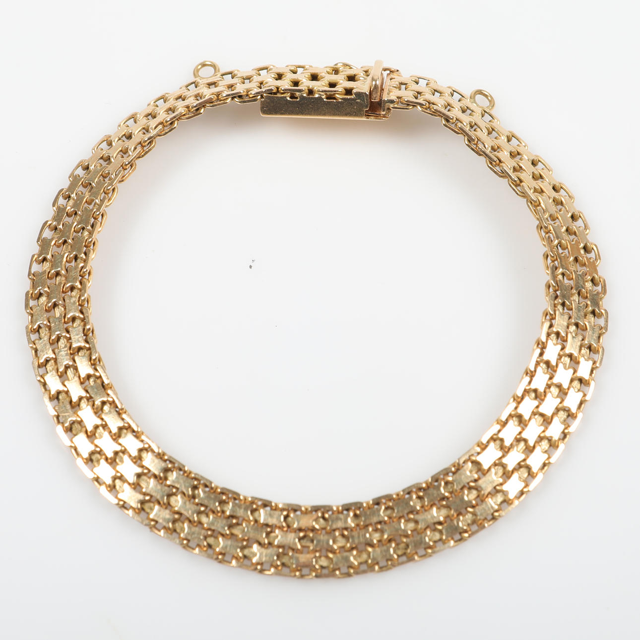 BRACELET, x-link, 18 K gold.