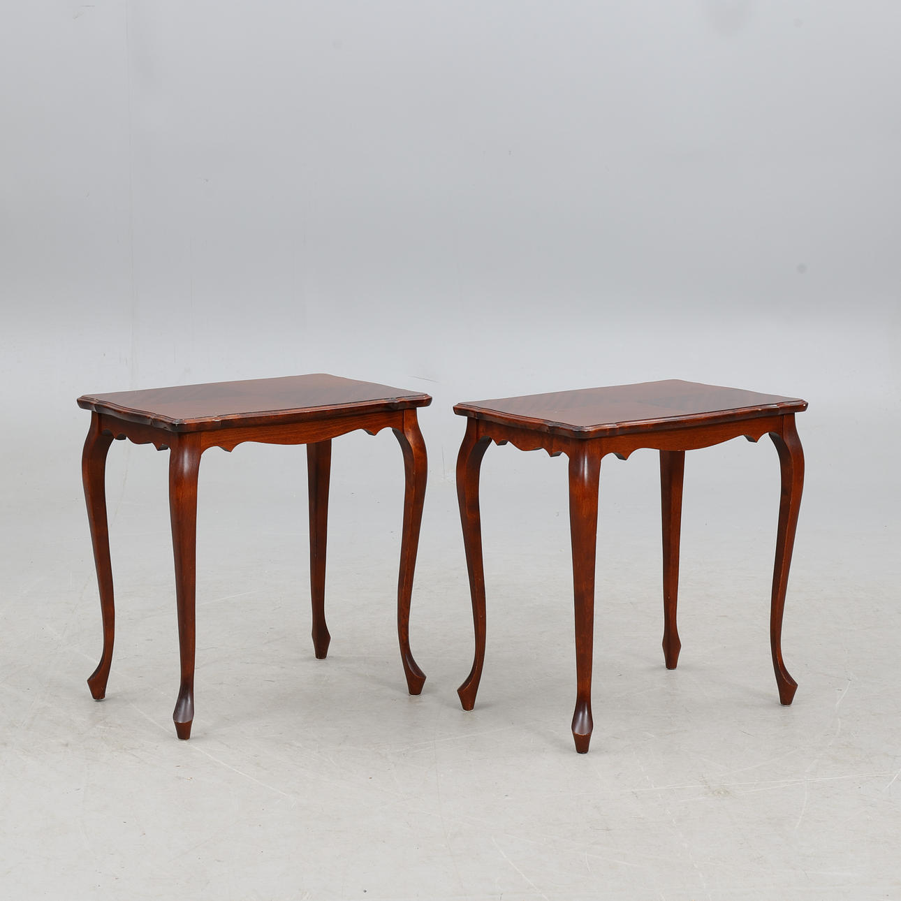 SIDE TABLE, A PAIR OF ROCOCO STYLE.