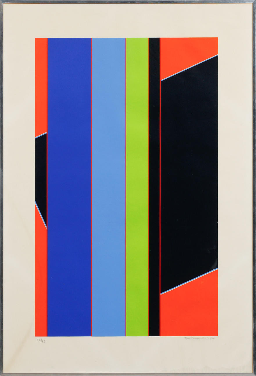 PETER FREUDENTHAL. Composition, silkscreen, signed and numbered 52/85. Dated 1974.