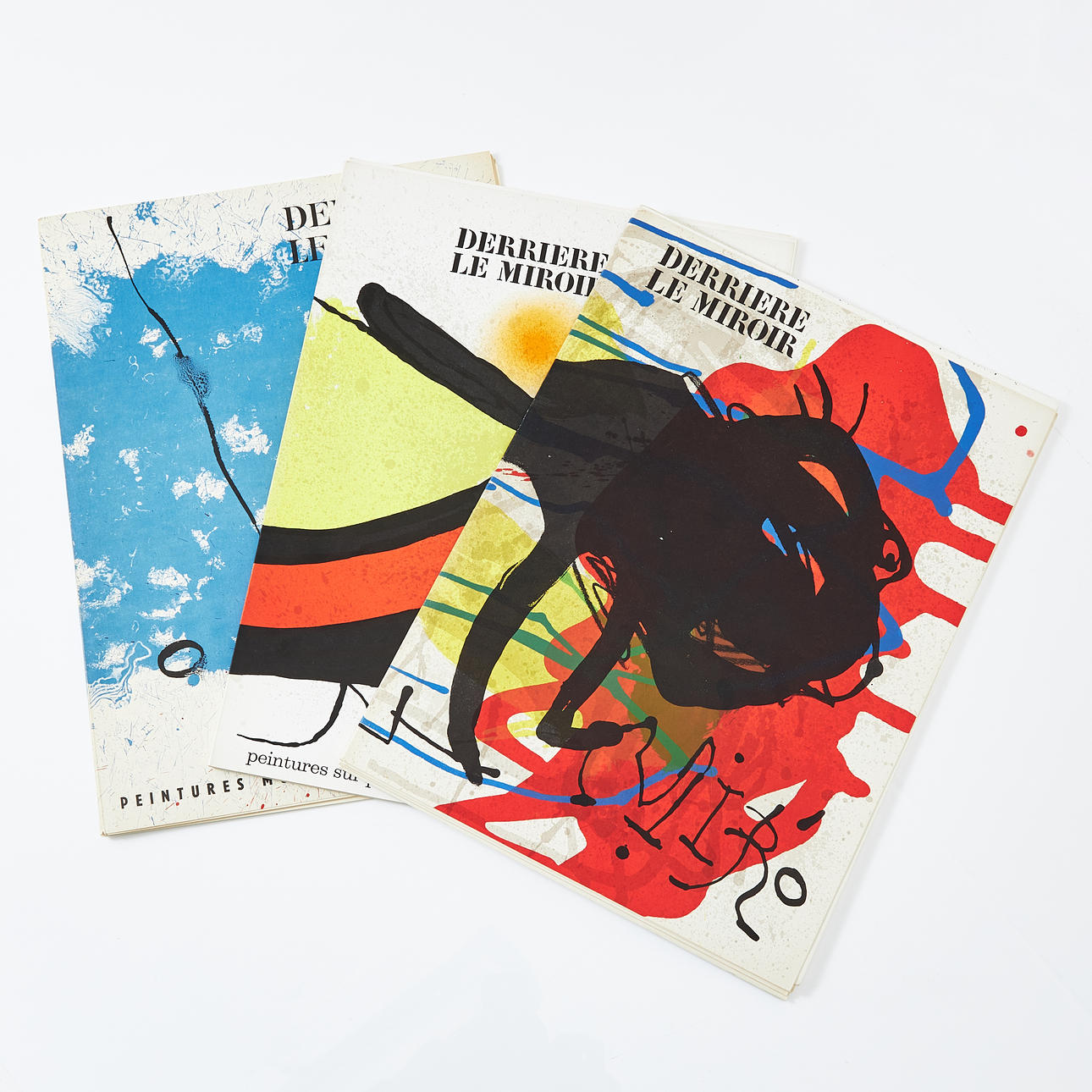 DERRIÈR LE MIROIR, 3 pcs., Joan Miró.