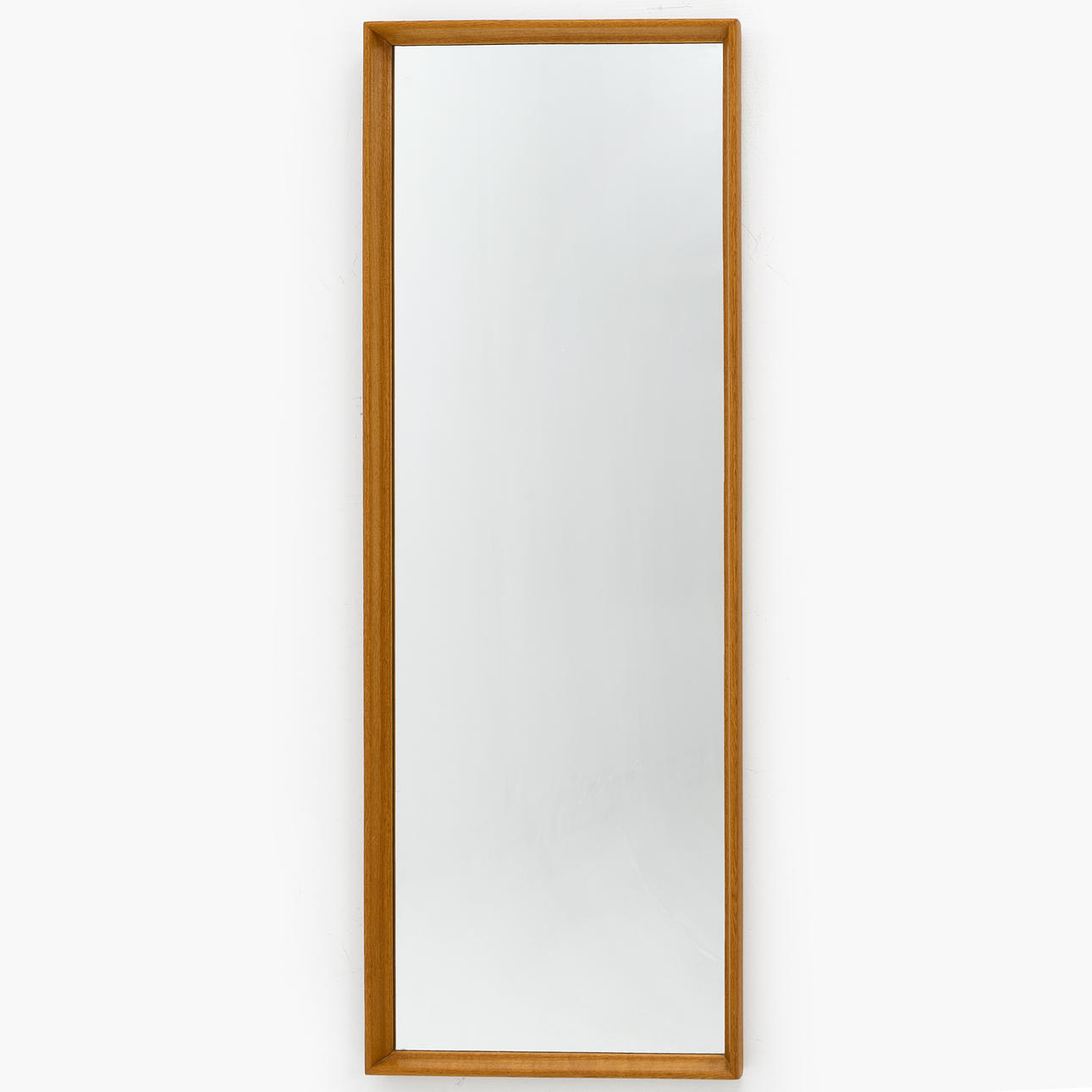 A mirror, 1950s/60s, oak frame.