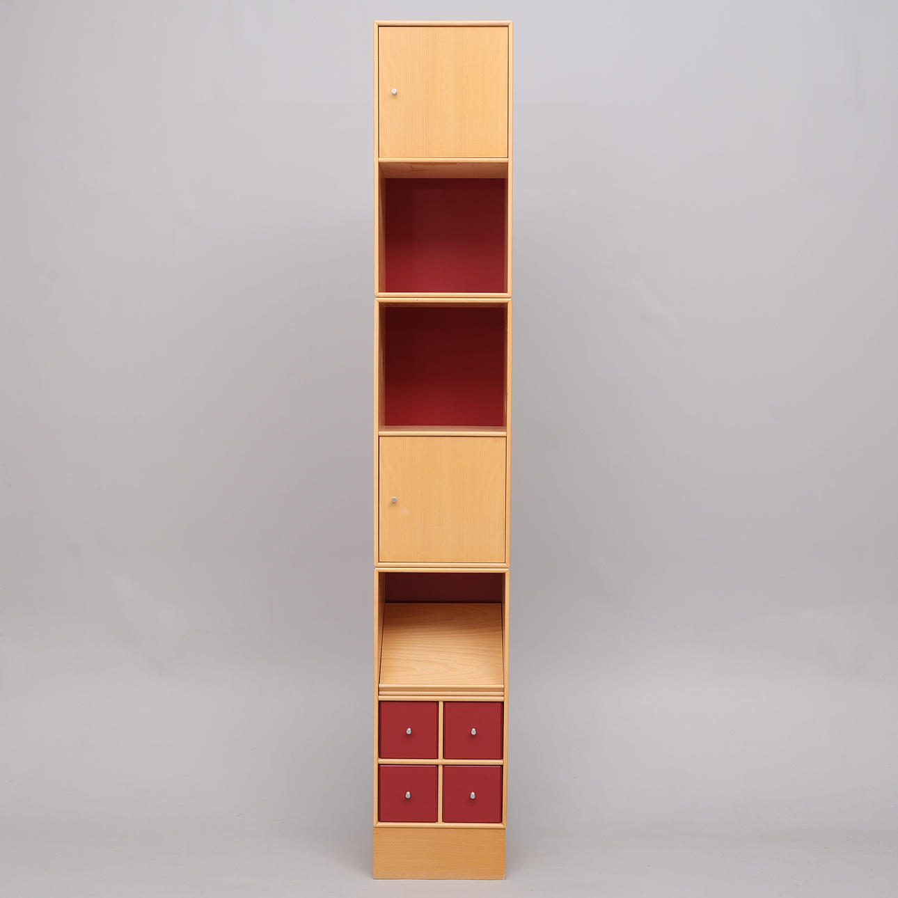PETER J LASSEN. MODULAR SHELF, THREE PIECES, MONTANA.