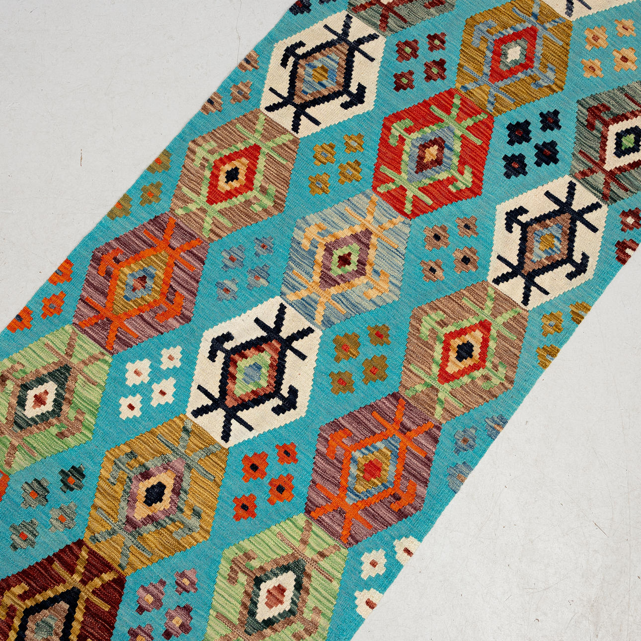 GALLERY CARPET, Kelim, modern, ca 350x89 cm.