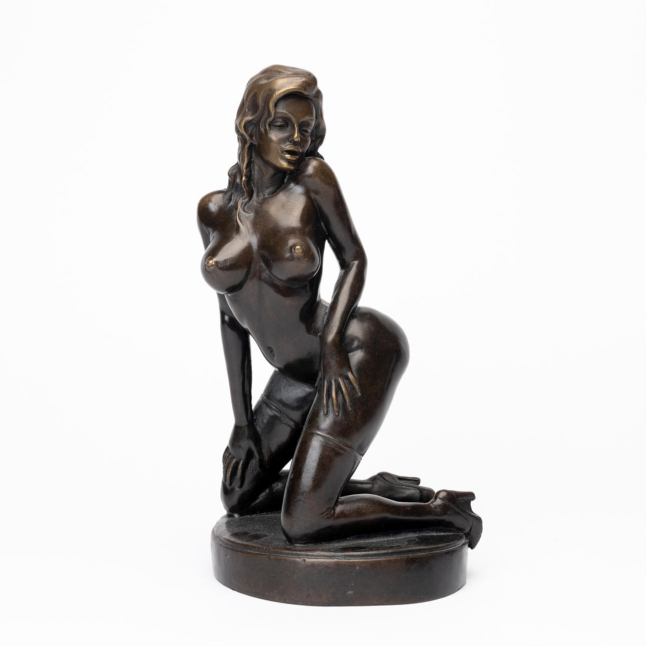 A BRONZE SCULPTURE, signed Virtus, contemporary.