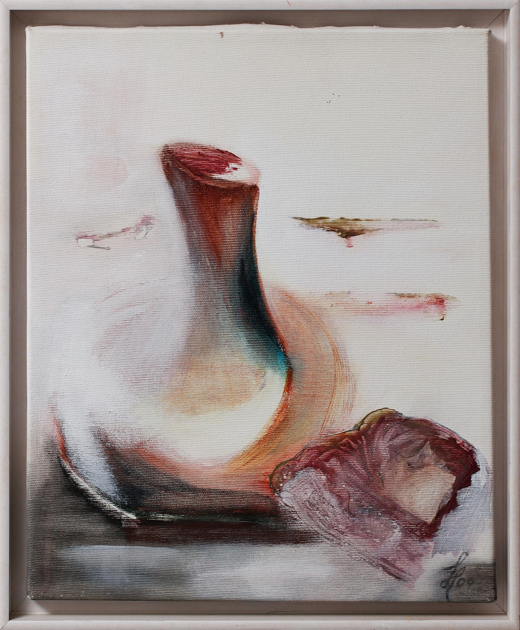 OIDENTIFIERAD KONSTNÄR. Still life, oil on canvas, signed.