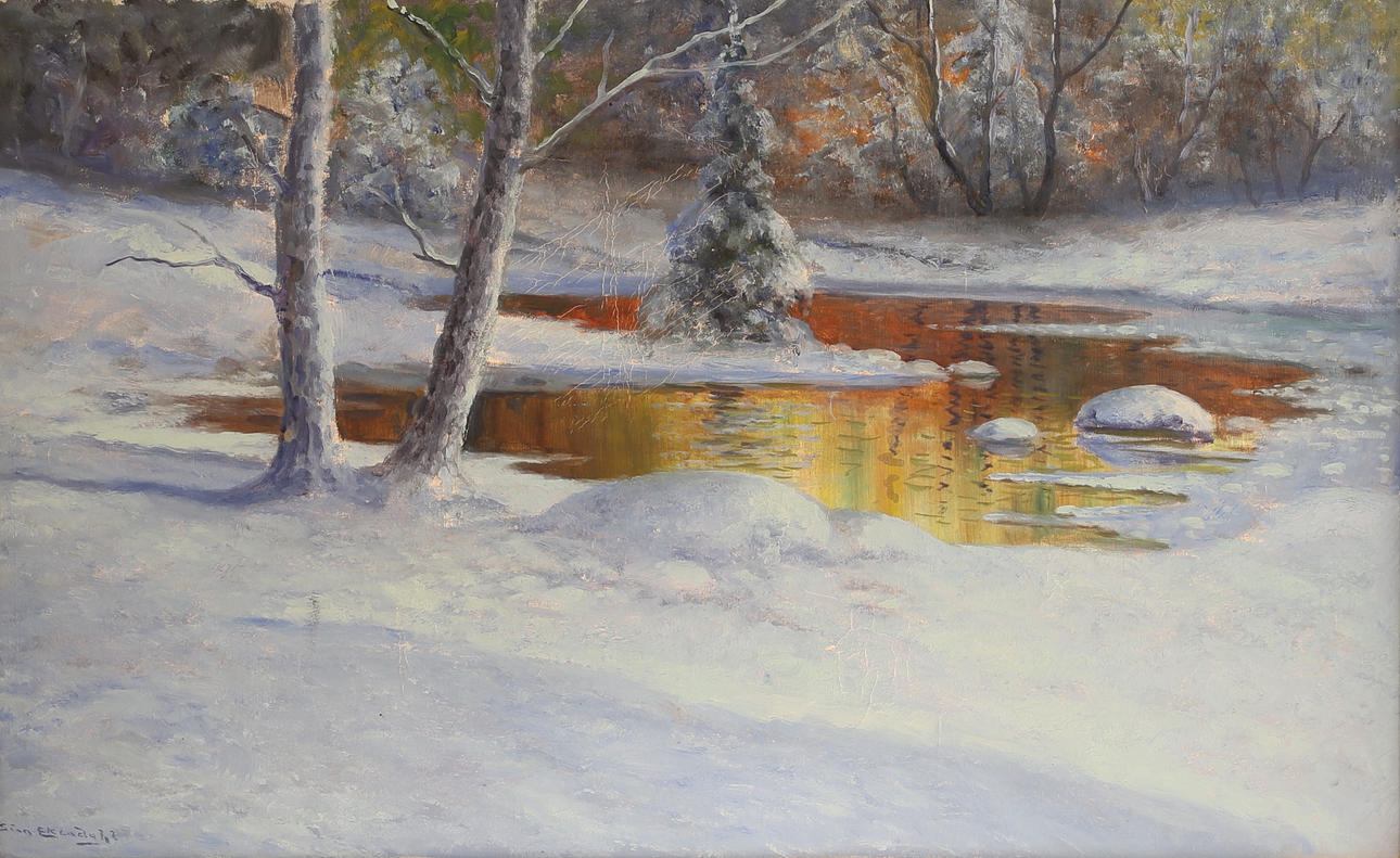 STEN EKENDAHL. Oil on canvas, signed.