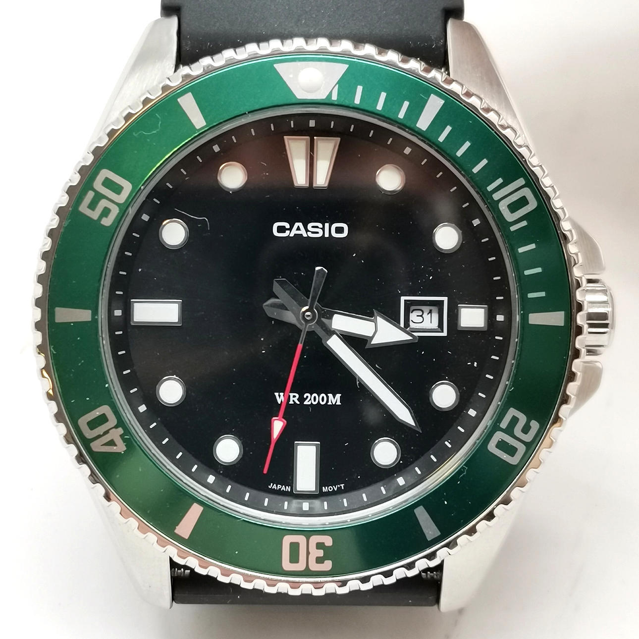 *CASIO WR200M STAINLESS STEEL DIVERS WATCH.