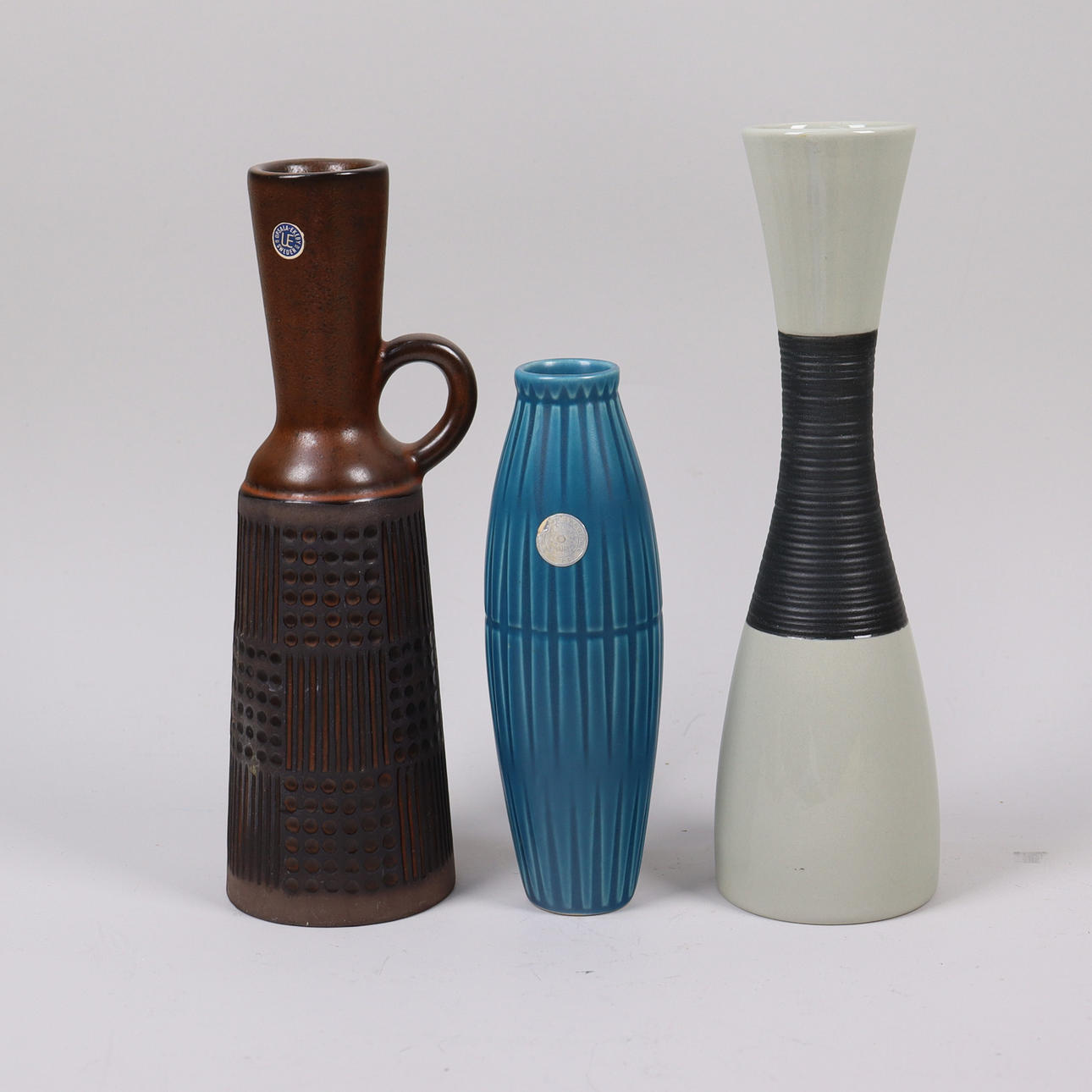 VASES, Bo Fajans, Upsala-Ekeby, Rörstrand, 3 pcs.