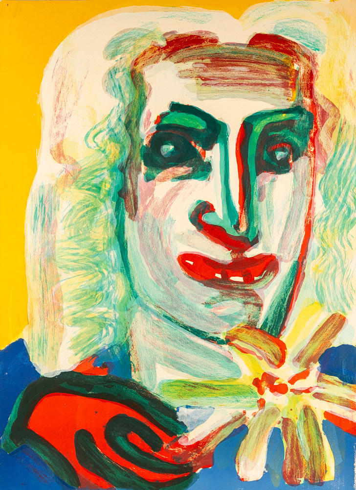 BENGT LINDSTRÖM. Colour lithograph, "Carl Von Linné", Unsigned.