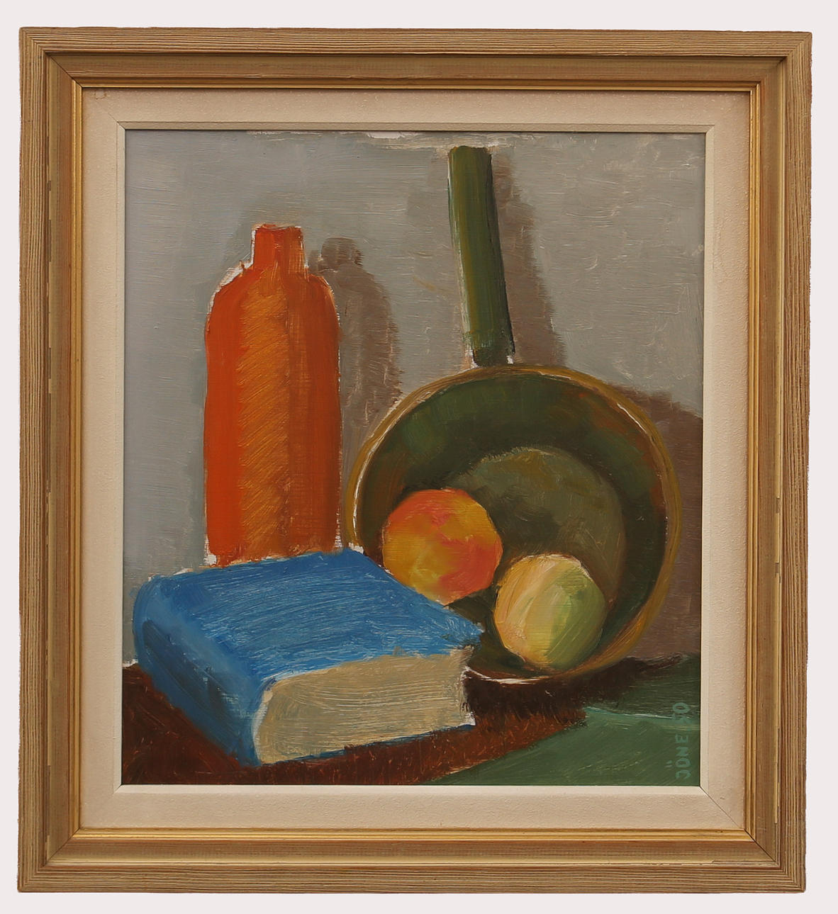 OIDENTIFIERAD KONSTNÄR. Oil on panel, still life, signed, Jöne, dated 1950.