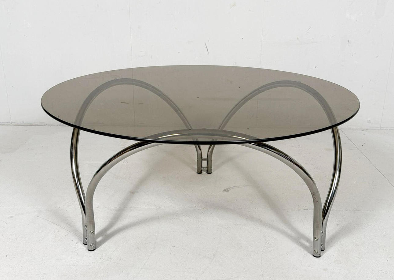 Mid Century Coffee Table/Coffee Table, Chrome, Germany, 1970s.