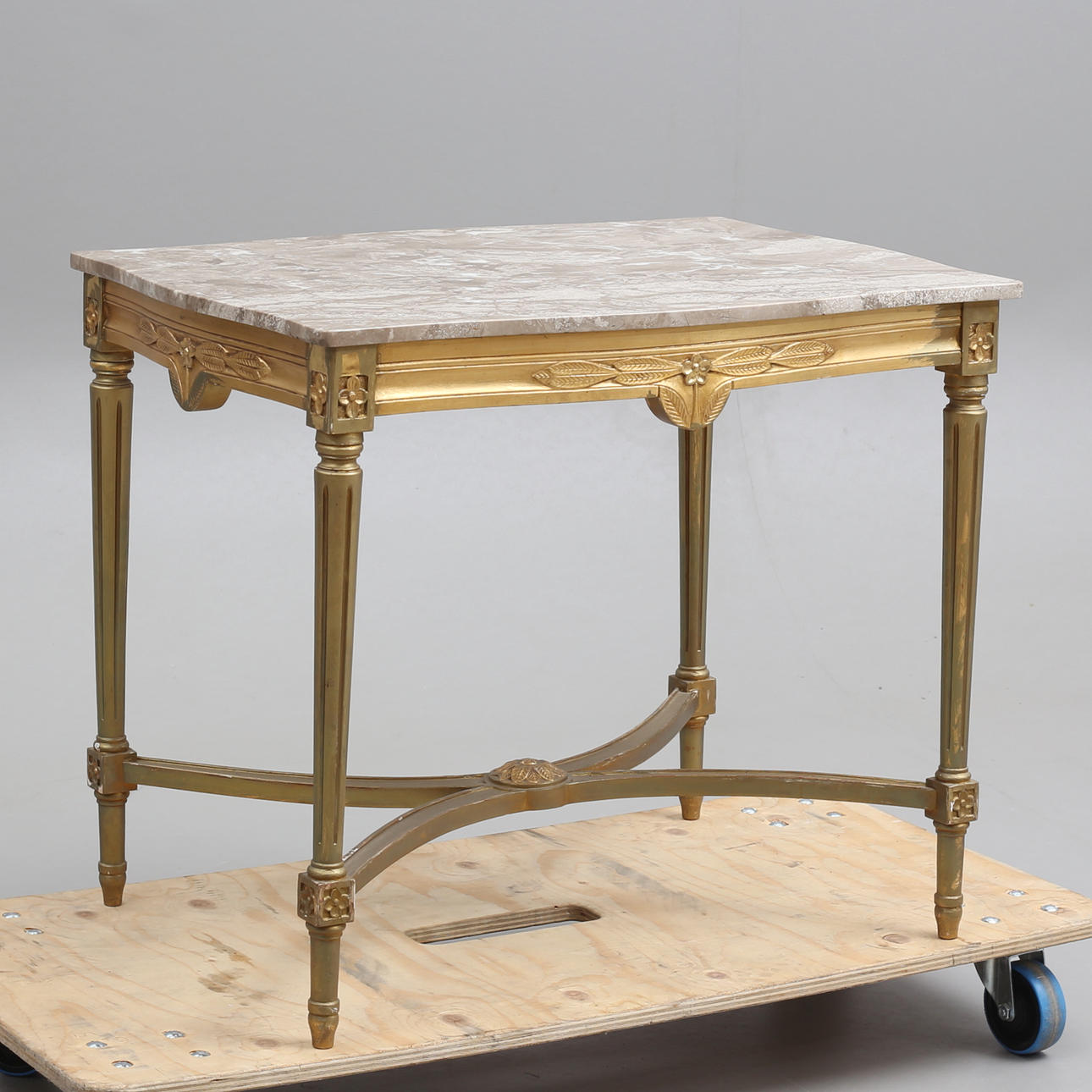 COFFEE TABLE with stone top, Gustavian style.