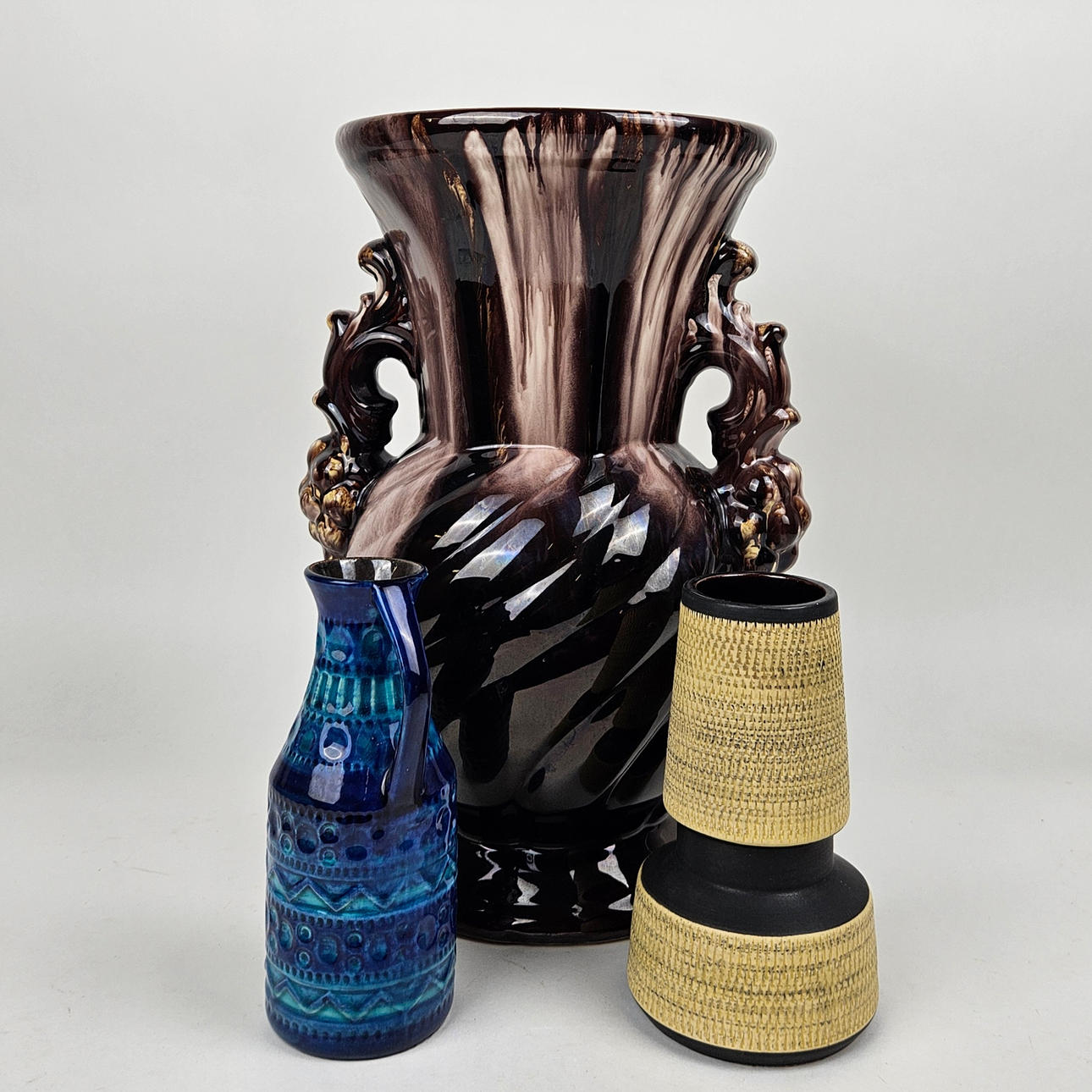 Three ceramic vases, Germany/West Germany.