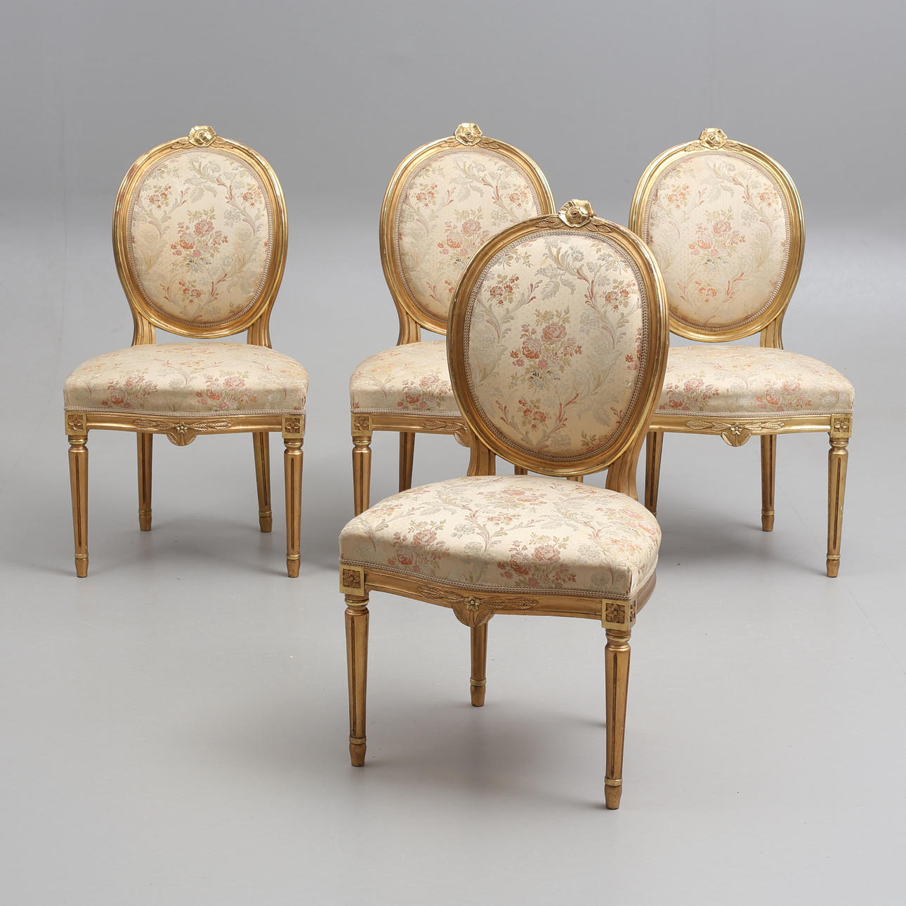 STOLAR, 4 st, gustaviansk stil, 1900-talets andra bhälft.
