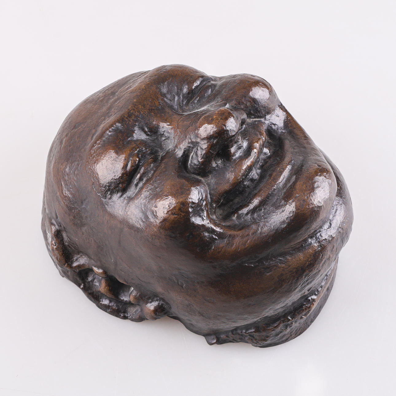 OKÄND KONSTNÄR. Head, bronze.