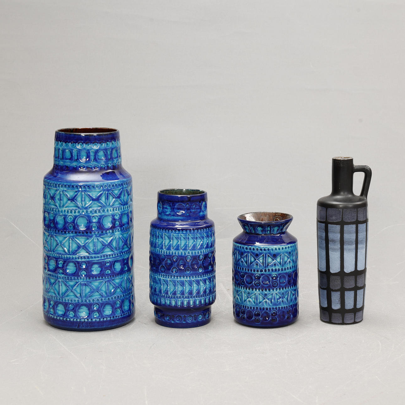 VASES and a mug, ceramics, Germany.