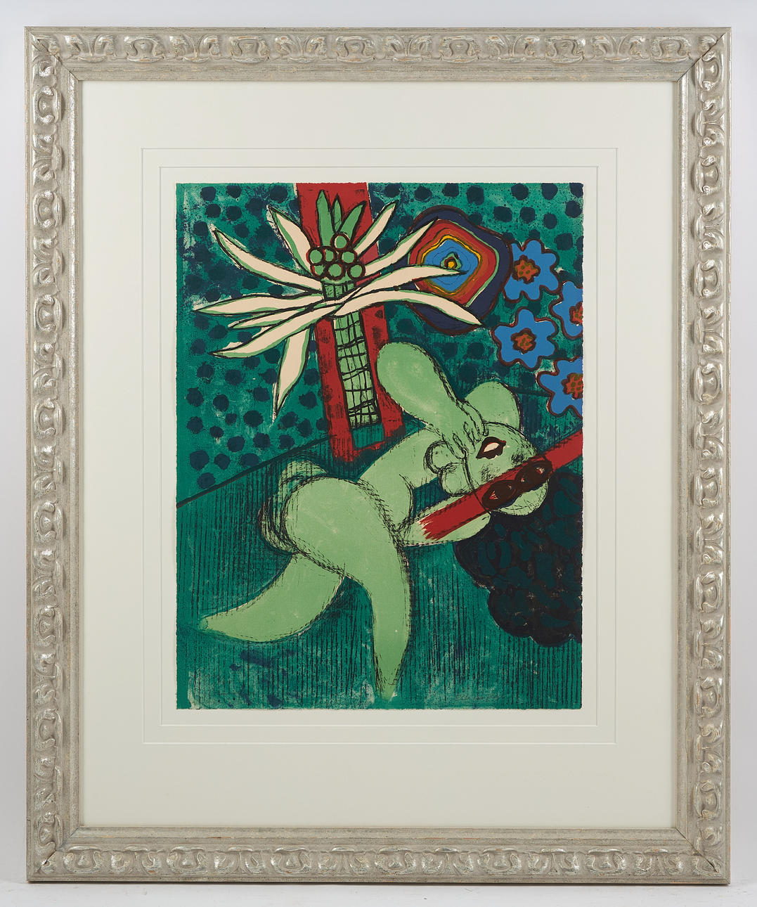 BEVERLOO CORNEILLE. “Elle est fleur” (1972), lithograph, signed (indistinct).