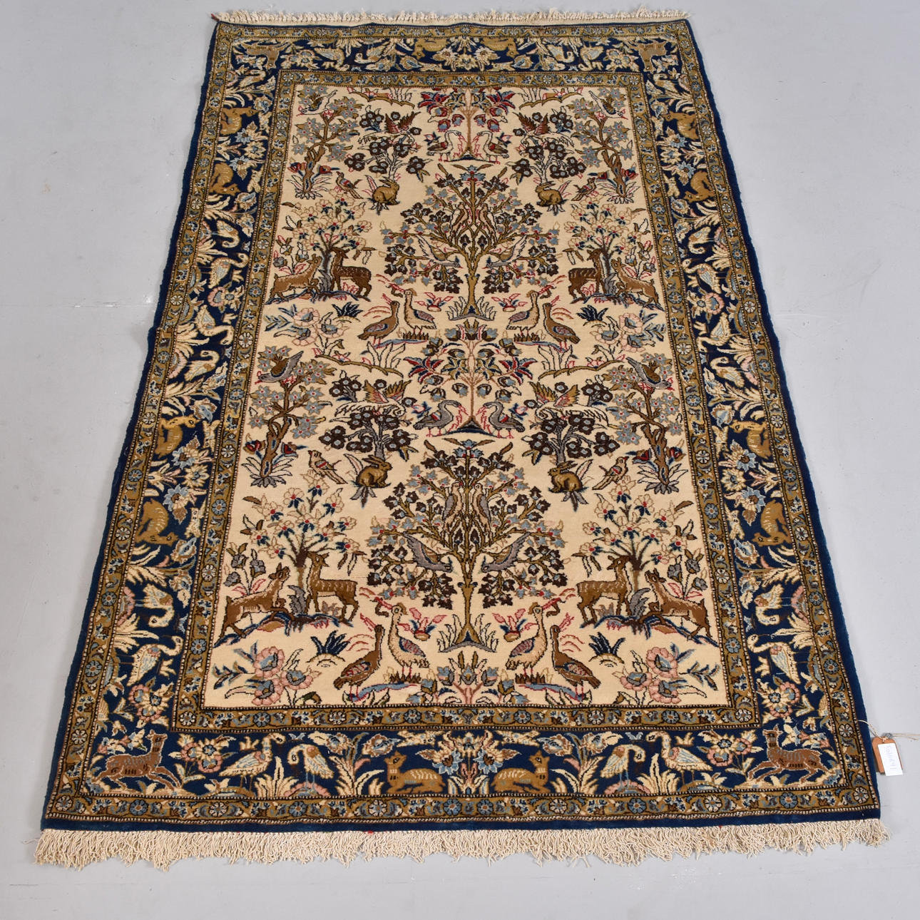 CARPET, old/semiantique Ghom Figural.