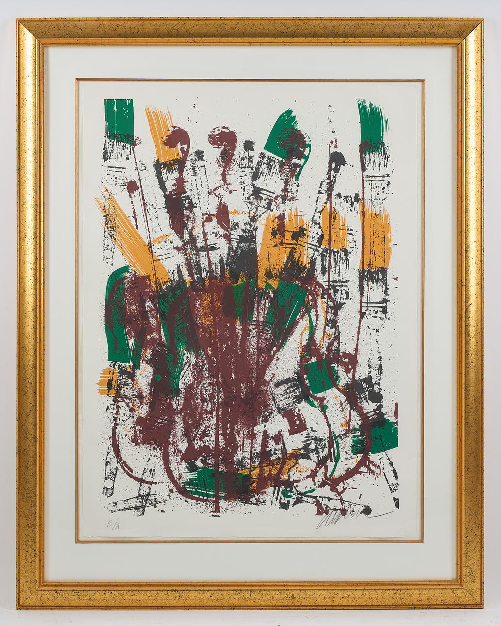 FERNANDEZ ARMAN. “Mélodie Brossée I”, signed, lithograph, E.A.