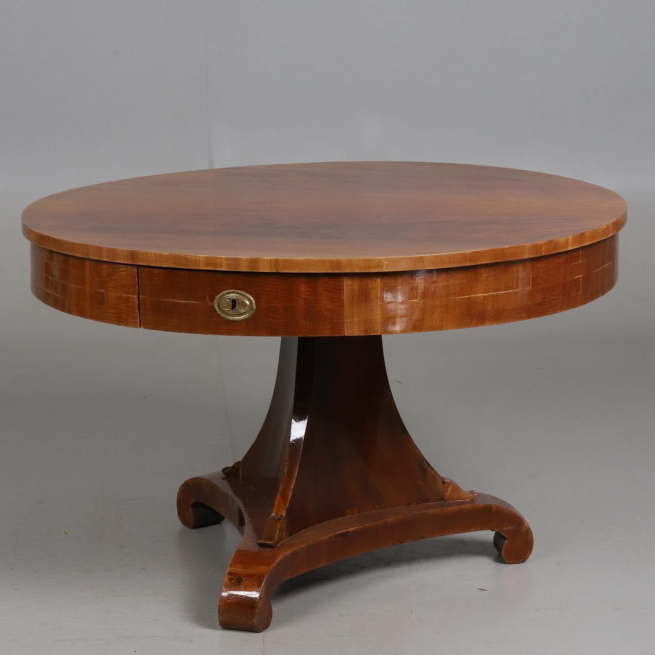 Coffee table, late empire, mahogany veneer.