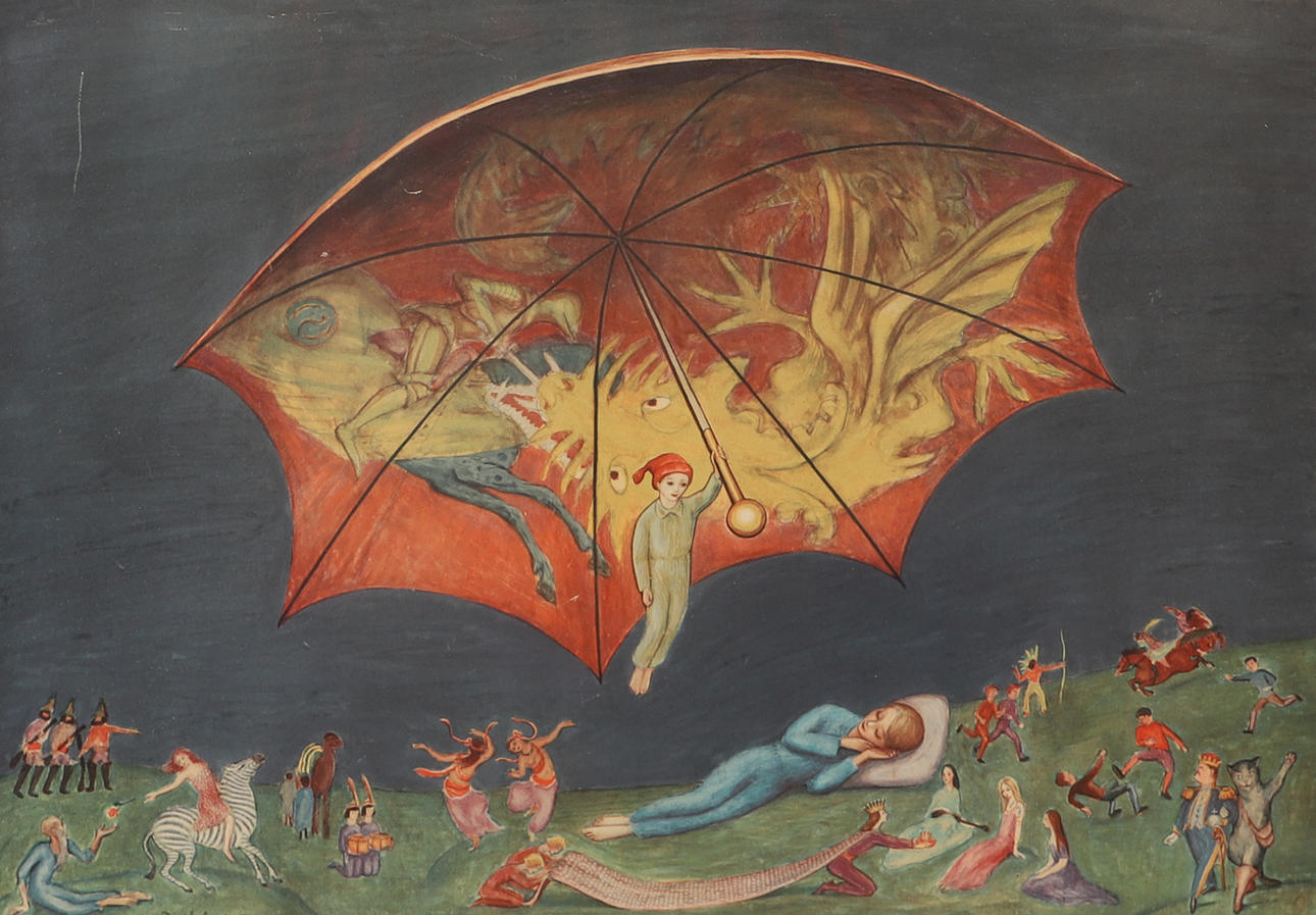 AFTER NILS DARDELL. John Blund, framed print.