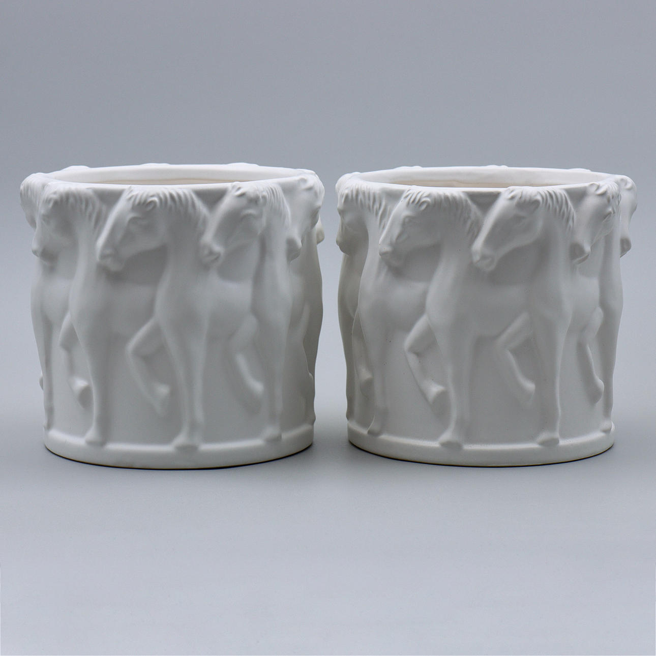 OUTER LINING “HORSES” A PAIR, STJERNSUND COLLECTION, CONTEMPORARY.