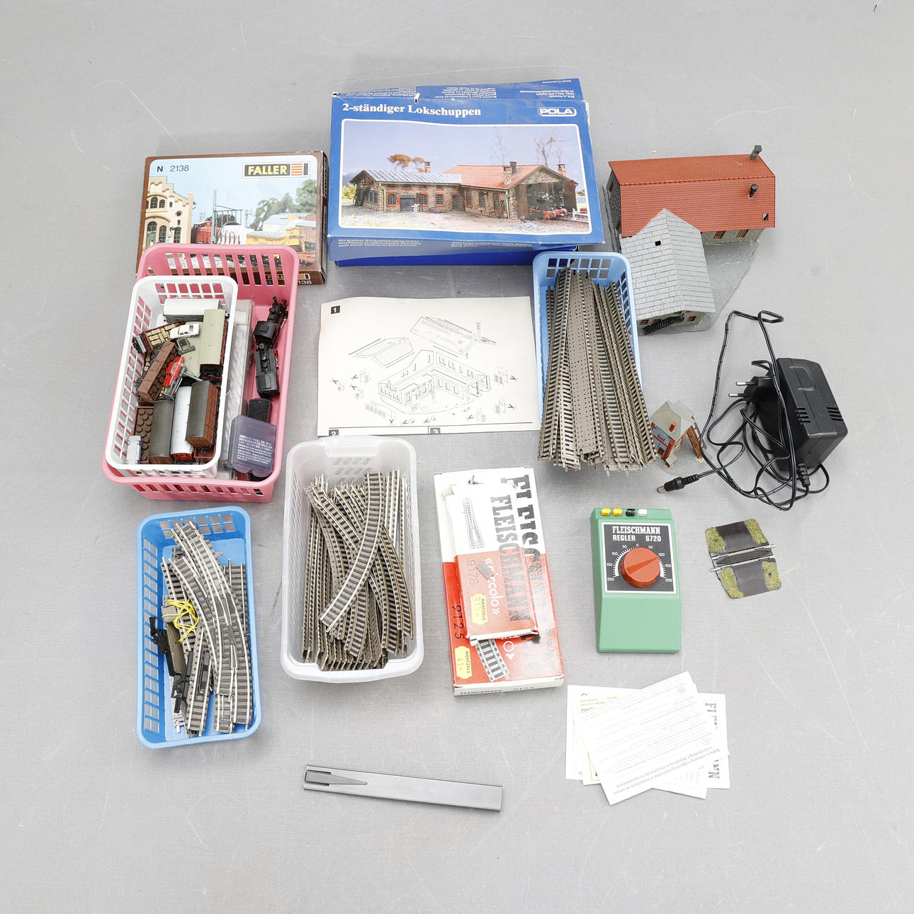 TRAIN TRACK, Fleischmann, miniature, Germany.