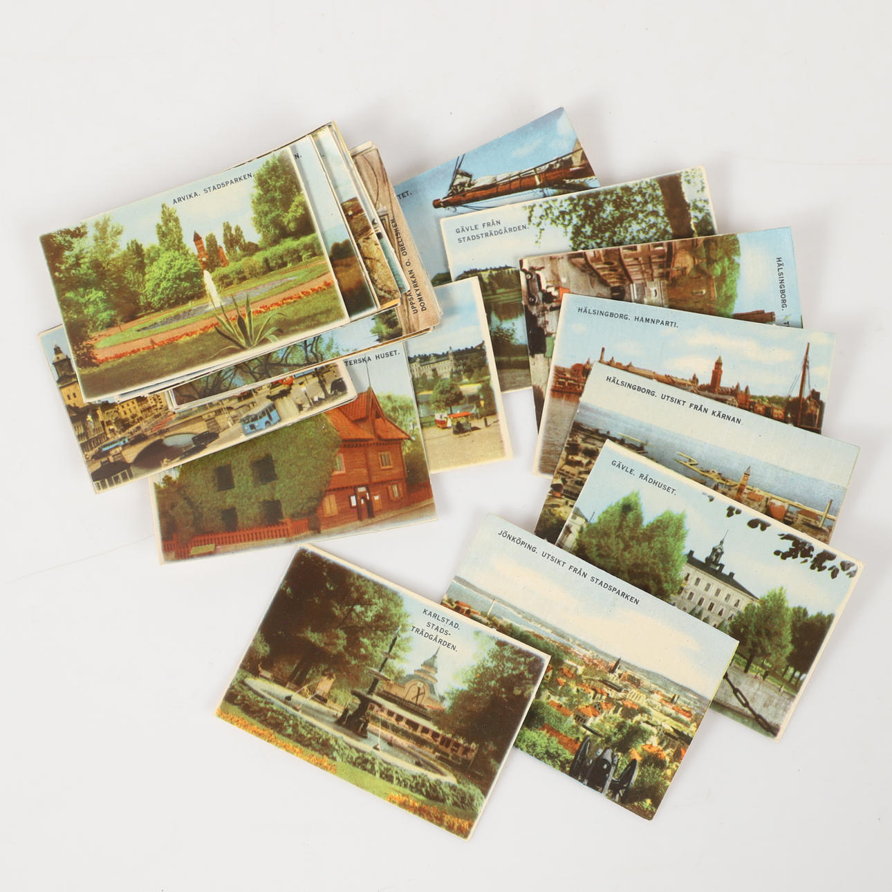 SAMLARBILDER, ca 60 stycken, Svenska städer, 1930/40-tal.