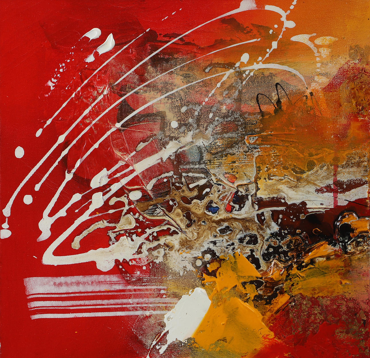 OKÄND KONSTNÄR. Composition, oil on canvas, unsigned.