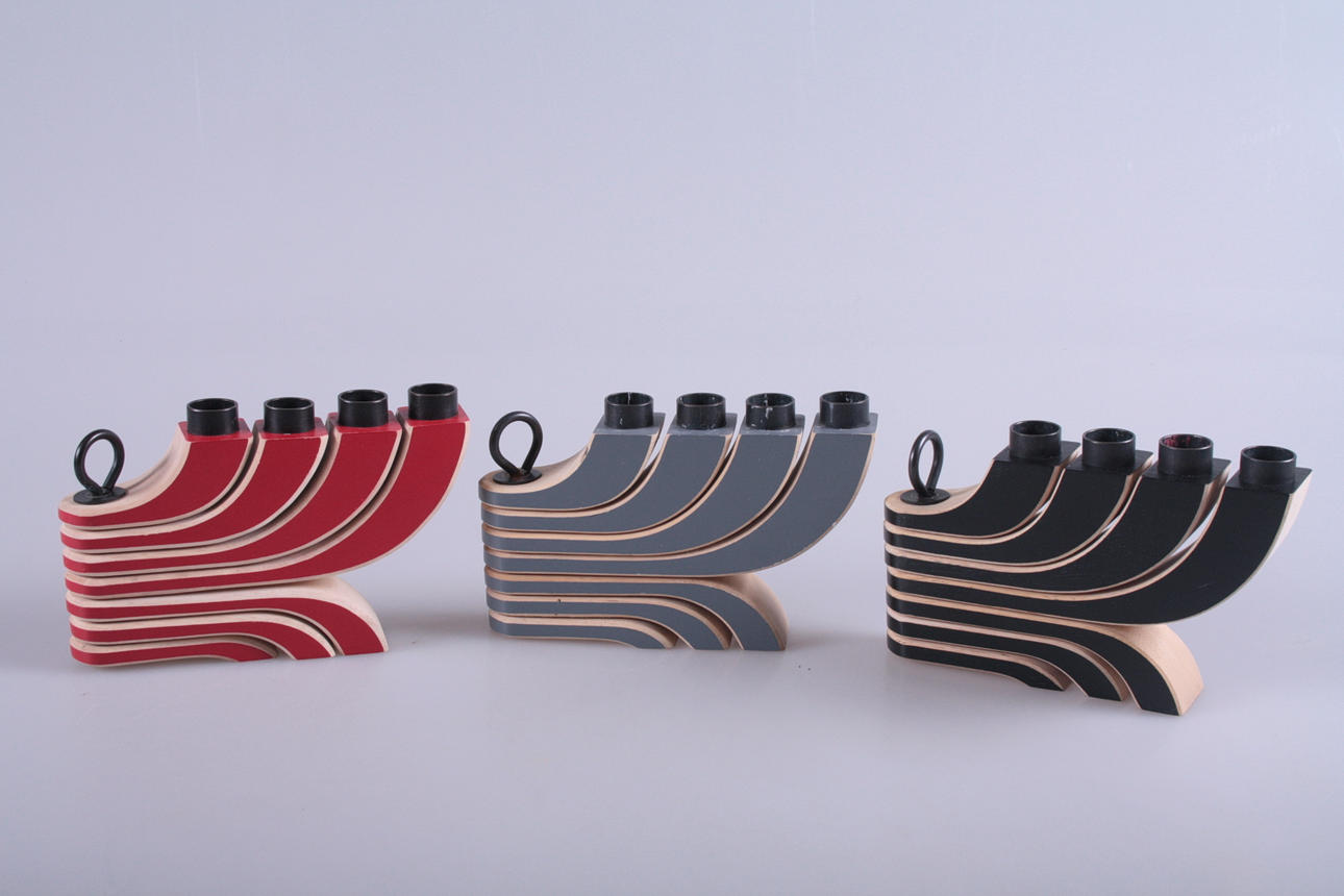 LJUSSTAKAR, trä, 3 st, 4 armar, nordic light design house Stockholm.