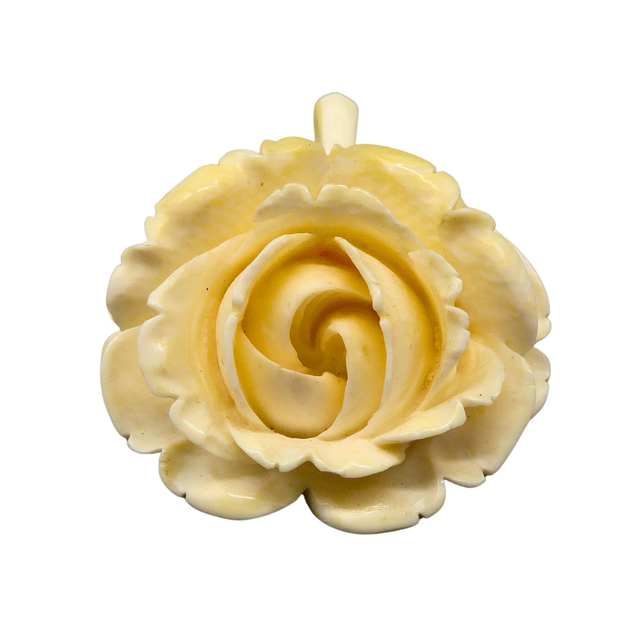 HAND CARVED LEG PENDANT.