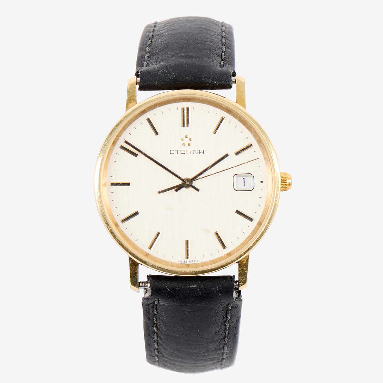A wristwatch, Eterna, 14K gold.